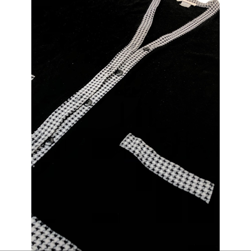 C.D. Daniels Black and White Vintage Cardigan